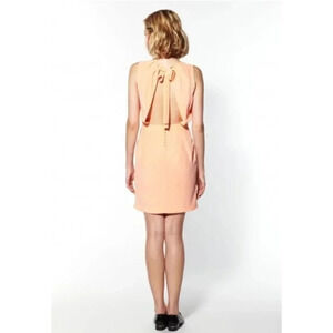 Claudie Pierlot - Peach Lace Trim Remi Backless Dress
